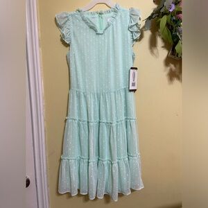 NWT Girl Mint green dress size Xl(14/16)